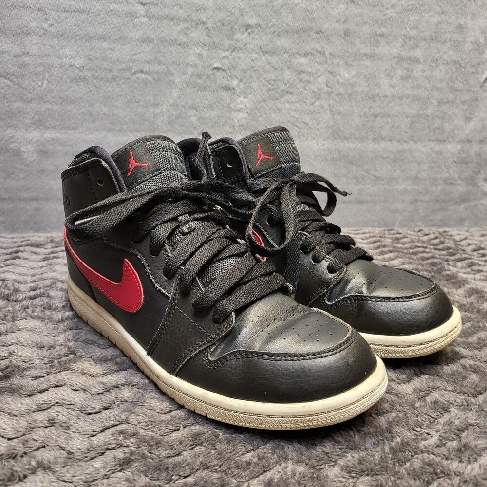 Air Jordan 1 Mid Shoes Youth Size 3Y Basketball Nike 705303-012 Sneakers
